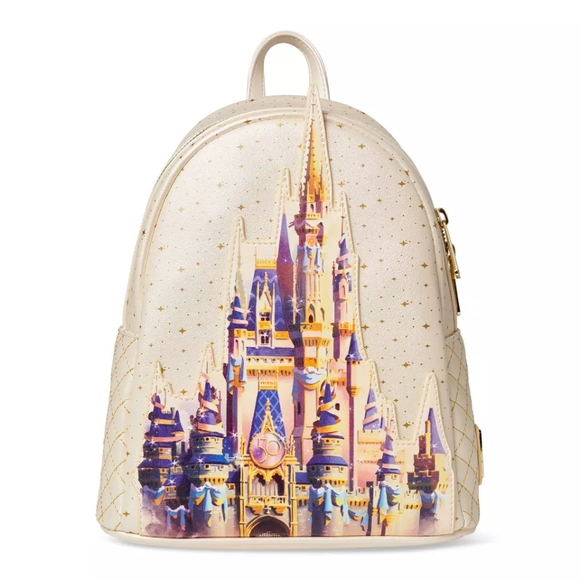 Loungefly Handbags - Loungefly Cinderella Castle Mini Backpack – Walt Disney World 50th Anniversary